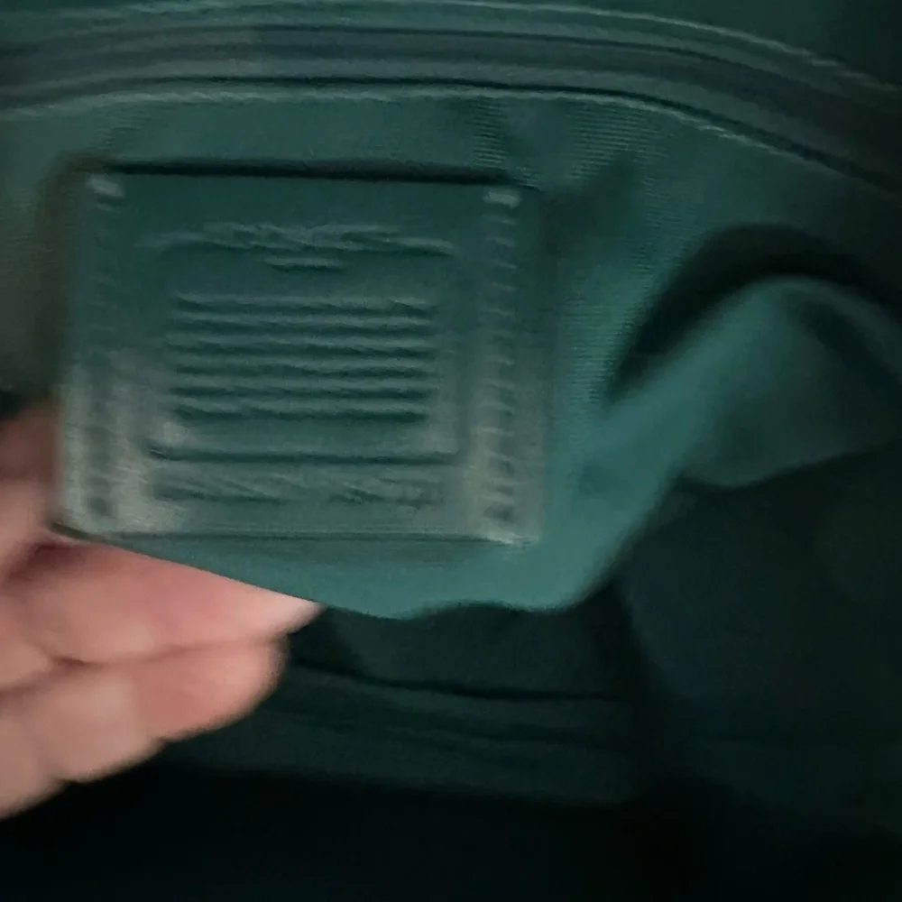 Coach 2019 Teal Pebbled Leather Backpack with Stud Script Logo Gorgeous. - Picture 10 of 13